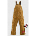 Men's Duck Zip-to-Thigh Bib Overalls w/ Quilt Lining